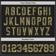 Load image into Gallery viewer, Custom Black Camo-Olive Authentic Baseball Jersey