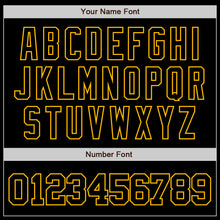 Load image into Gallery viewer, Custom Black Gold Authentic Baseball Jersey
