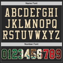 Load image into Gallery viewer, Custom Black Vintage Mexican Flag-City Cream Mesh Authentic Football Jersey