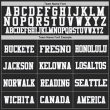 Load image into Gallery viewer, Custom Black White-Gray Mesh Authentic Football Jersey