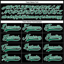 Load image into Gallery viewer, Custom Black White-Kelly Green Hockey Lace Neck Jersey