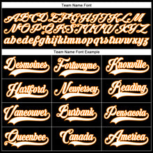 Load image into Gallery viewer, Custom Black White-Bay Orange Hockey Lace Neck Jersey