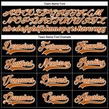 Load image into Gallery viewer, Custom Black Texas Orange-White Hockey Lace Neck Jersey