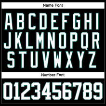 Load image into Gallery viewer, Custom Black White Gray-Midnight Green Hockey Lace Neck Jersey