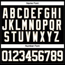 Load image into Gallery viewer, Custom Black White-Old Gold Hockey Lace Neck Jersey