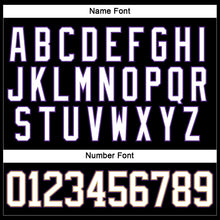 Load image into Gallery viewer, Custom Black White Old Gold-Purple Hockey Lace Neck Jersey