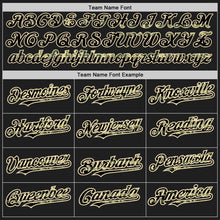 Load image into Gallery viewer, Custom Black Olive Camo USA Flag-City Cream Authentic Baseball Jersey