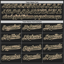 Load image into Gallery viewer, Custom Black Camo USA Flag-City Cream Authentic Baseball Jersey