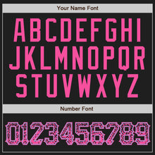 Load image into Gallery viewer, Custom Black Pink-Light Blue Authentic Drift Fashion Baseball Jersey