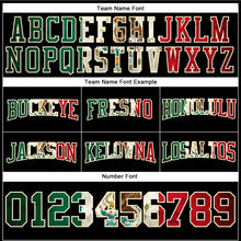 Load image into Gallery viewer, Custom Stitched Black Vintage Mexican Flag Cream-Red Football Pullover Sweatshirt Hoodie