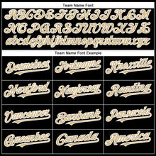 Load image into Gallery viewer, Custom Black Vegas Gold-White Authentic Baseball Jersey