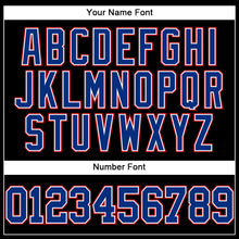 Load image into Gallery viewer, Custom Black Royal-Red Authentic Baseball Jersey