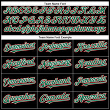 Load image into Gallery viewer, Custom Black Red-Kelly Green Authentic Baseball Jersey