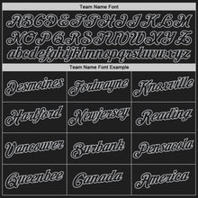 Load image into Gallery viewer, Custom Black Gray Authentic Throwback Basketball Jersey