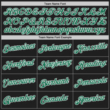 Load image into Gallery viewer, Custom Black Kelly Green-White Authentic Throwback Basketball Jersey