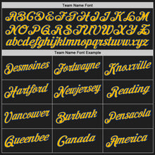 Load image into Gallery viewer, Custom Black Royal-Gold Authentic Throwback Basketball Jersey