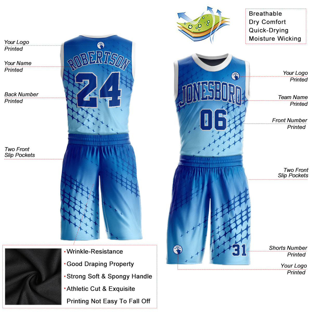 sublimated basketball team hoodie - full-dye custom basketball uniform