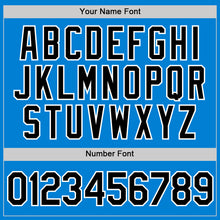 Load image into Gallery viewer, Custom Blue Black-White Performance T-Shirt