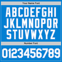 Load image into Gallery viewer, Custom Blue White-Light Blue Performance T-Shirt
