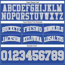 Load image into Gallery viewer, Custom Blue Gray-White Authentic Throwback Basketball Shorts