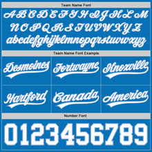 Load image into Gallery viewer, Custom Blue White-Light Blue Authentic Throwback Basketball Shorts