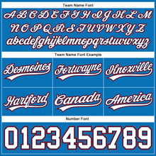 Load image into Gallery viewer, Custom Blue White Navy-Red Authentic Throwback Basketball Shorts