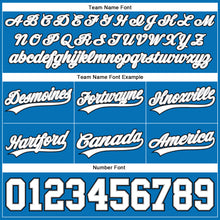 Load image into Gallery viewer, Custom Blue White Black-Gray Authentic Basketball Shorts