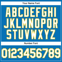 Load image into Gallery viewer, Custom Blue White-Yellow Performance T-Shirt