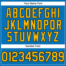 Load image into Gallery viewer, Custom Blue Gold-Black Performance T-Shirt