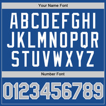 Load image into Gallery viewer, Custom Blue Gray Navy-White Authentic Throwback Baseball Jersey