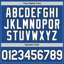 Load image into Gallery viewer, Custom Blue Gray-Black Authentic Throwback Baseball Jersey