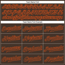 Load image into Gallery viewer, Custom Brown Brown-Orange Authentic Baseball Jersey