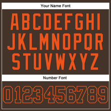 Load image into Gallery viewer, Custom Brown Brown-Orange Authentic Baseball Jersey