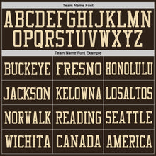 Load image into Gallery viewer, Custom Brown Brown-Cream Mesh Authentic Football Jersey