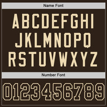 Load image into Gallery viewer, Custom Brown Brown-Cream Mesh Authentic Football Jersey