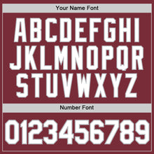 Load image into Gallery viewer, Custom Burgundy White-Gray Authentic Baseball Jersey