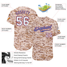 Load image into Gallery viewer, Custom Camo White-Royal Authentic Salute To Service Baseball Jersey
