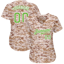 Load image into Gallery viewer, Custom Camo Neon Green-White Authentic Salute To Service Baseball Jersey