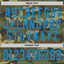 Load image into Gallery viewer, Custom Camo Blue-Black Salute To Service Hockey Jersey