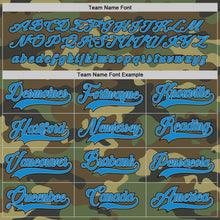 Load image into Gallery viewer, Custom Camo Blue-Black Salute To Service Hockey Jersey