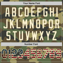 Load image into Gallery viewer, Custom Camo Vintage USA Flag-Cream Authentic Salute To Service Basketball Jersey