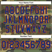 Load image into Gallery viewer, Custom Camo Royal-Orange Performance Salute To Service T-Shirt