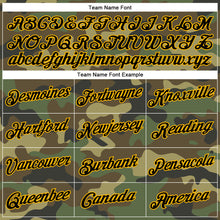 Load image into Gallery viewer, Custom Camo Black-Gold Performance Salute To Service T-Shirt