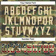 Load image into Gallery viewer, Custom Camo Vintage USA Flag-City Cream Performance Salute To Service T-Shirt