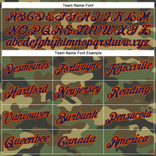 Load image into Gallery viewer, Custom Camo Navy-Orange Performance Salute To Service T-Shirt
