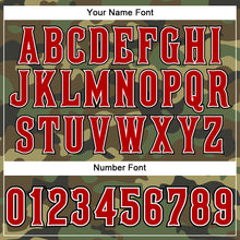 Load image into Gallery viewer, Custom Camo Red-Black Performance Salute To Service T-Shirt