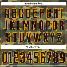 Load image into Gallery viewer, Custom Camo Brown-Gold Performance Salute To Service T-Shirt