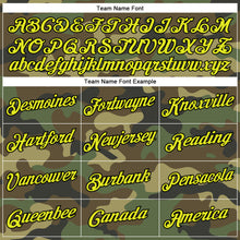 Load image into Gallery viewer, Custom Camo Neon Yellow-Black Performance Salute To Service T-Shirt