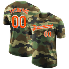 Load image into Gallery viewer, Custom Camo Orange-White Performance Salute To Service T-Shirt