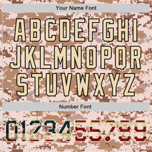 Load image into Gallery viewer, Custom Camo Vintage USA Flag-City Cream Authentic Salute To Service Baseball Jersey